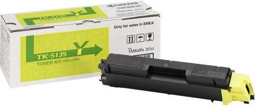 Kyocera Cartucho de tóner Original KYOCERA TK 5135Y Amarillo para TASKalfa 265ci, 266ci