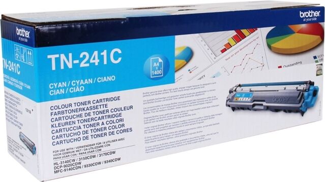 Brother Cartucho de tóner original BROTHER TN241C Cian