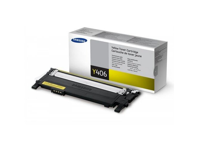 Samsung Tóner Amarillo Original SAMSUNG CLT-Y406S Amarillo compatible con CLP-360/CLP-365/CLX-3300/CLX-3305/C410/C460