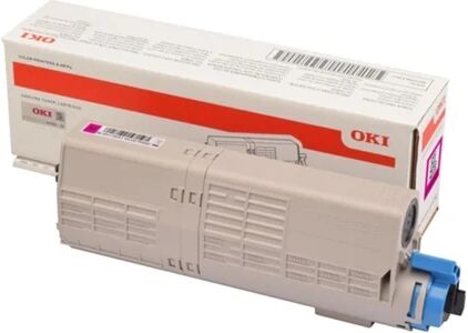 Oki Cartucho de Tóner OKI C532/MC573 Magenta para OKI MC563dn, MC563dnw, MC573dn, C532dn, 542dn