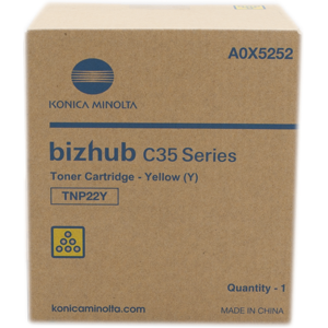 Konica Minolta TNP22Y Toner Jaune Original A0X5252