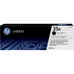 HP 35A Toner Noir(e) Original CB435A - Publicité