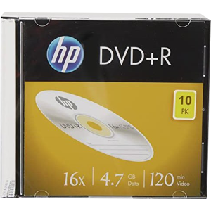 HP DVD+R 4.7GB/120Min/16x Slimcase (10 Disc) Accessoires informatiques  Original DRE00085