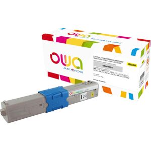 Owa Toner Owa compatible Oki 44469704 jaune pour imprimante laser