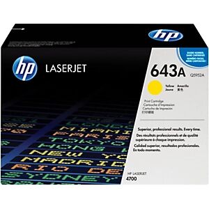 HP 643A Toner authentique Q5952A - Jaune - Publicité