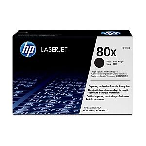 HP 80X Toner authentique grande capacité CF280X - Noir - Publicité