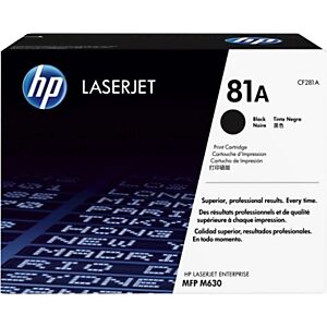 HP 81A Toner authentique CF281A - Noir - Publicité