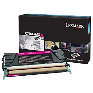 Lexmark Toner original C746A1MG, magenta - LCCP, LRP - Publicité