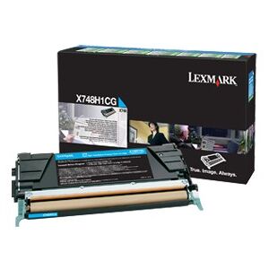 Lexmark Cartouche Toner X74X Cyan 10 000 pages LRP