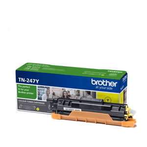 Brother TN247Y Toner Jaune Original Haute Capacité - Publicité