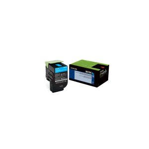 Lexmark Cartouche Toner 802SC Cyan 2 000 pages