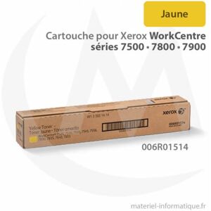 Cartouche de toner jaune - originale - pour Xerox WorkCentre séries 7500, 7800, 7900