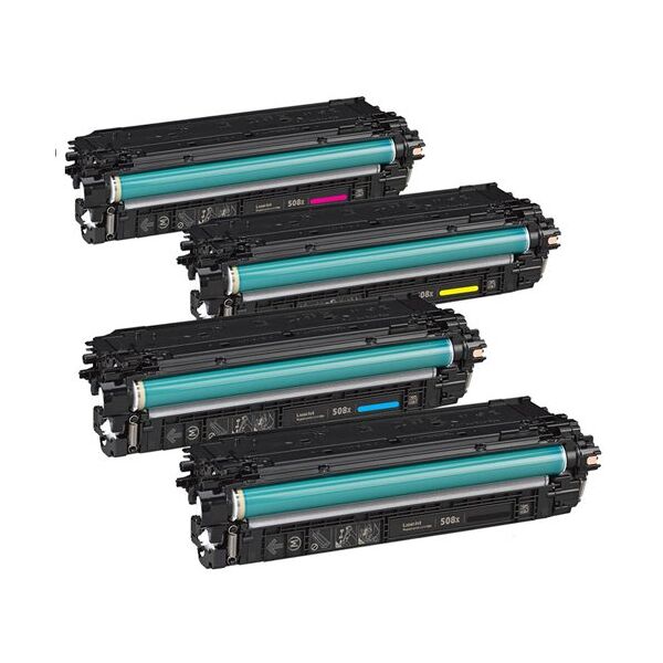Compatible HP Color LaserJet ENTERPRISE M552DN, Pack toners HP CF360X/CF361X/CF362X/CF363X - 4 couleurs