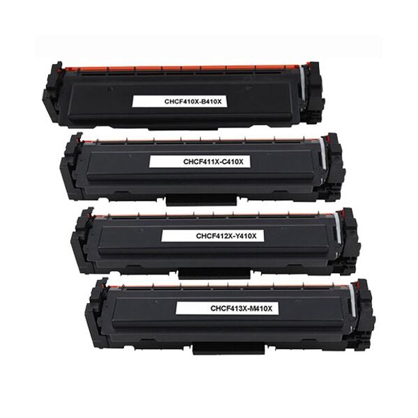 Compatible HP Color LaserJet Pro M477fnw, Pack toners HP CF410X/CF411X/CF412X/CF413X - 4 couleurs