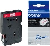 Brother TC202 black on red tape, 12mm (original)