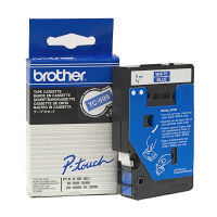 Brother TC595 white on blue tape, 9mm (original)