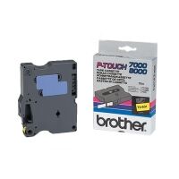 Brother TX631 black on yellow tape, 12mm (original)