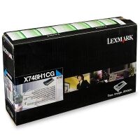 Lexmark X748H1CG high capacity cyan toner (original Lexmark)