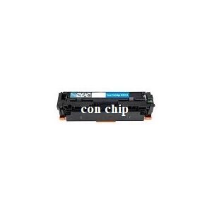 Toner Compatibile per HP W2031X Rif. HP 415X Con Chip Ciano Pagine 6.000