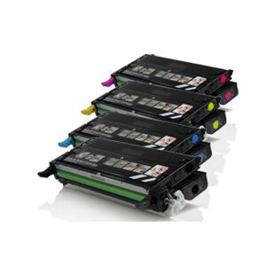 Toner Rigenerato per Epson C3800 Nero Pagine 9.500 Colore Pagine 9.000, S051124 Giallo 9.000 Pagine