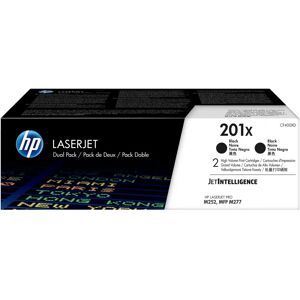 HP Confezione da 2 cartucce toner nero originale ad alta capacità LaserJet 201X [CF400XD]