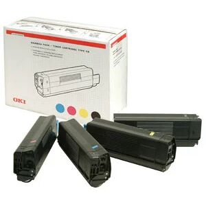 Oki Toner 4c 5000sh f C5100n C5300n cartuccia toner 4 pz Originale Nero, Ciano, Magenta, Giallo [42403002]