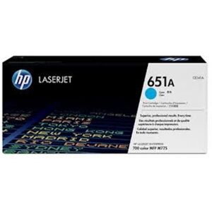 HP Toner originale  651A per stampanti  Laserjet - Ciano