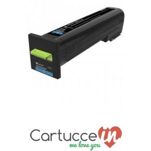 CartucceIn Cartuccia toner ciano Compatibile Lexmark per Stampante LEXMARK CX820DTFE