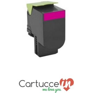 CartucceIn Cartuccia Toner compatibile Lexmark 80C2HM0 / 80C2HME 802HM magenta ad alta capacità