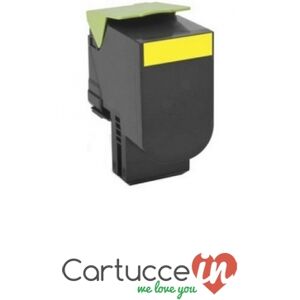 CartucceIn Cartuccia toner giallo Compatibile Lexmark per Stampante LEXMARK CX410DE