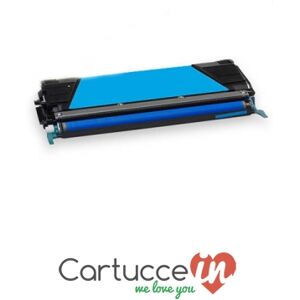 CartucceIn Cartuccia toner ciano Compatibile Lexmark per Stampante LEXMARK C736