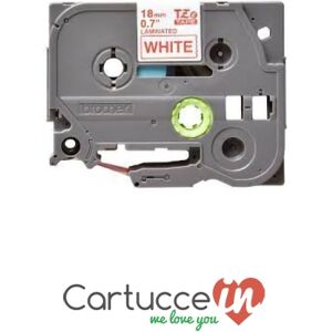 CartucceIn Cartuccia toner rosso su bianco Compatibile Brother per Stampante BROTHER PT-9700PC