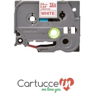 CartucceIn Cartuccia toner rosso su bianco Compatibile Brother per Stampante BROTHER PT-3600