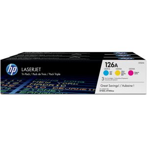 HP Toner  126A Originale Ciano, Magenta, Giallo 3 pezzo(i) [CF341A]