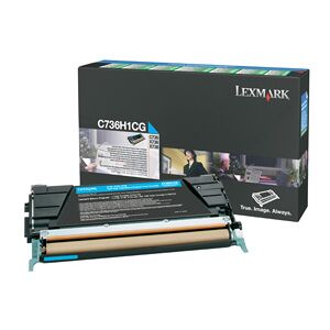 Lexmark C736H1CG cartuccia toner 1 pz Originale Ciano [C736H1CG]