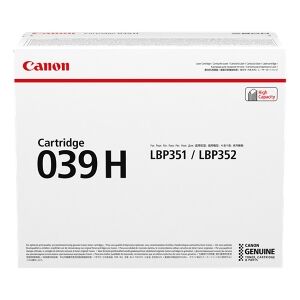 Canon Toner Nero 039H 0288C001 25000 Copie Originale