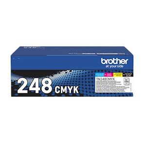 Brother Multipack Nero / Ciano / Magenta / Giallo Tn-248Cmyk 4000 Copie Originale