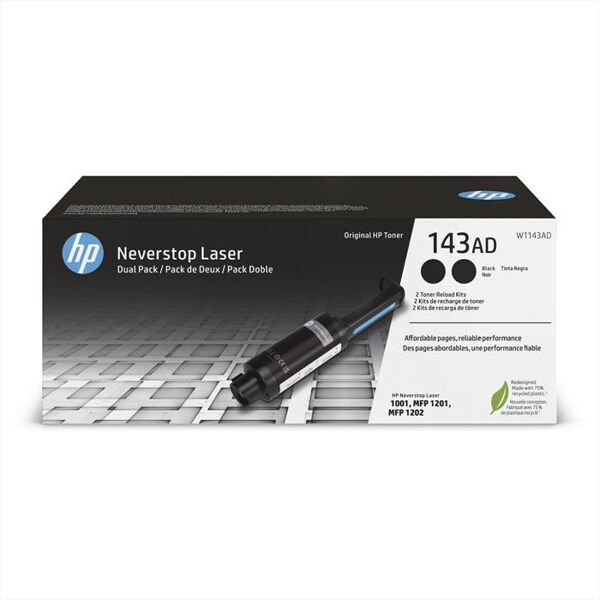 hp neverstop 143ad-nero, combo pack