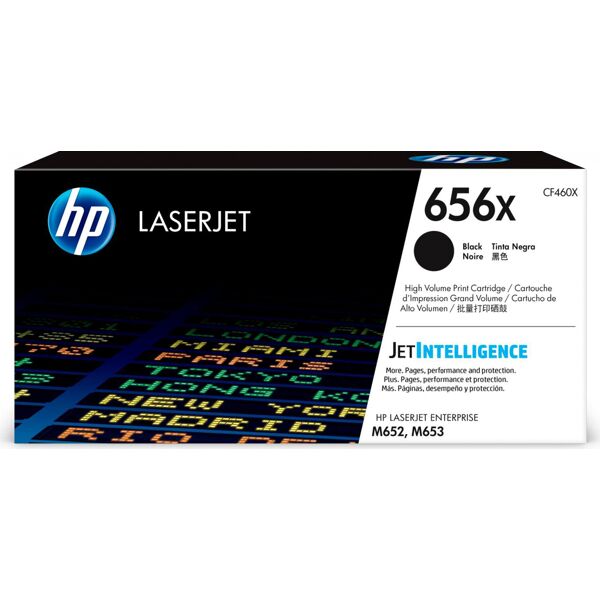 hp cf460x toner originale laser colore nero compatibile con color laserjet enterprise m652/m653 - cf460x