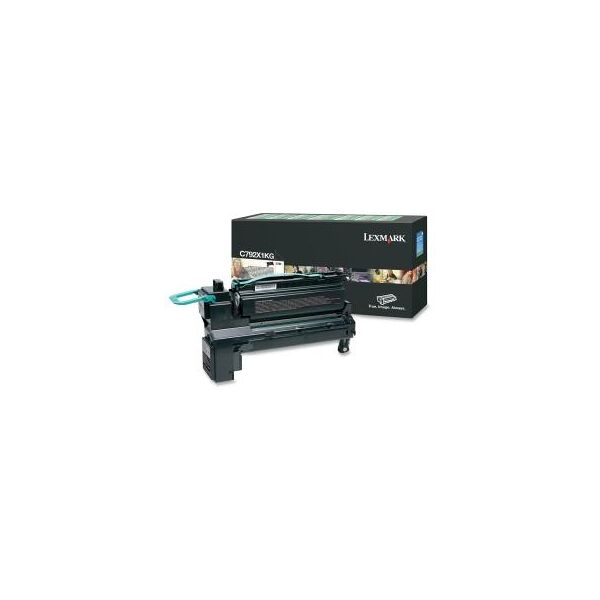 lexmark toner nero c792x1kg c792 20000 copie cartuccia di stampa riutilizzabile originale