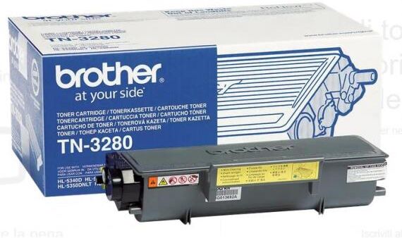 toner tn3280 originale per brother hl5240,5340 d,5380,8880 tn-3280 capacita 8.000 pagine