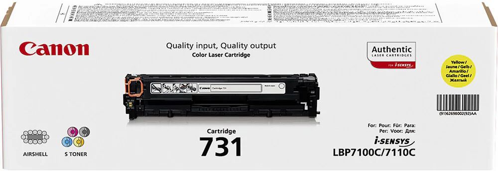 Canon 731 cartuccia toner 1 pz Originale Giallo