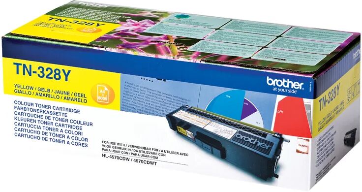 Brother TN-328Y cartuccia toner 1 pz Originale Giallo [TN328Y]