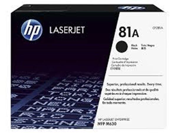 HP Toner originale  81A per stampanti  Laserjet - Nero