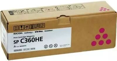 Ricoh 408186 - SP C360HE - Toner Originale magenta per