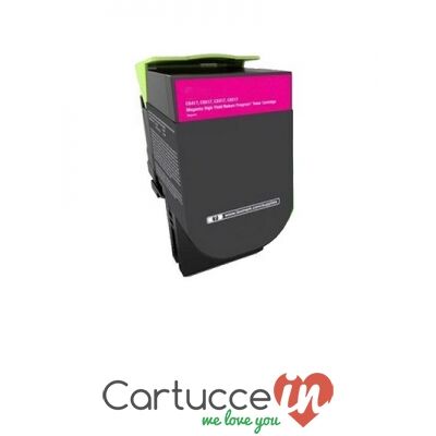 CartucceIn Cartuccia toner magenta Compatibile Lexmark per Stampante LEXMARK CX417DE