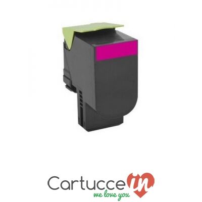 CartucceIn Cartuccia toner magenta Compatibile Lexmark per Stampante LEXMARK CX410E