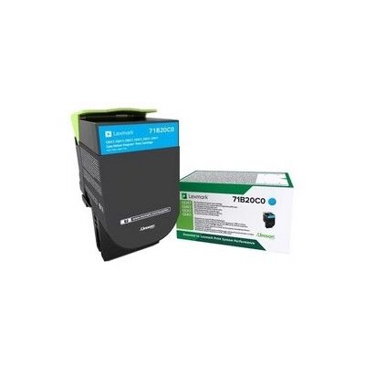 Toner originale Lexmark CX417DE CIANO