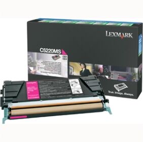 Lexmark toner magenta c5220ms c52x/53x 3000 copie restituzione- cartuccia di toner originale