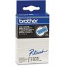 Brother TC Labeltape TC-501 Zwart op Blauw 12 mm x 7,7 m - Zwart, blauw